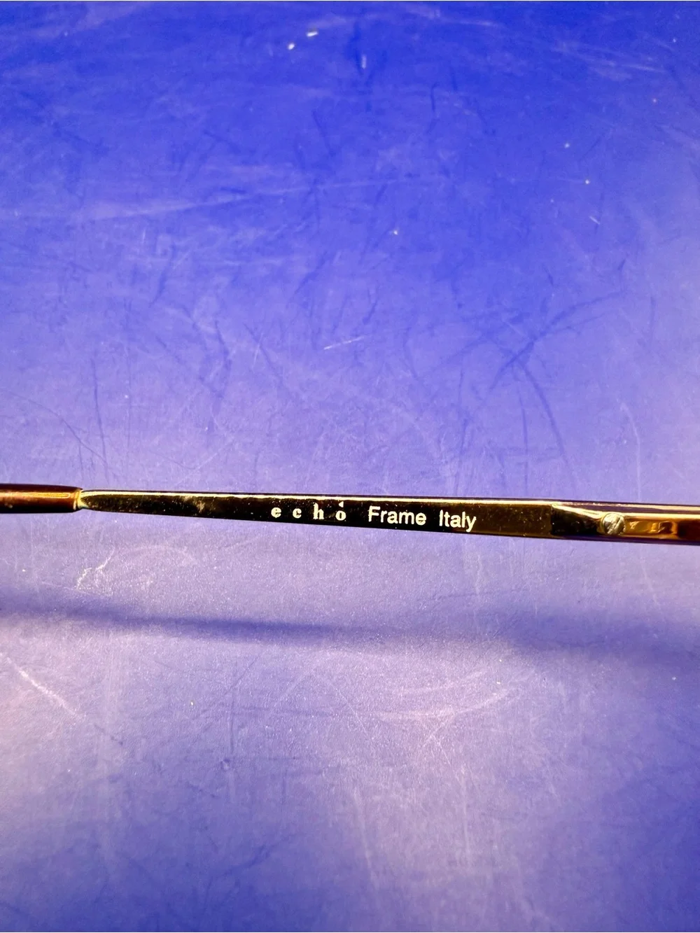 Vintage Echo Frame Italy M2024 C43L Oval Eyeglass Frames ONLY 56-20-135 Gold Tor